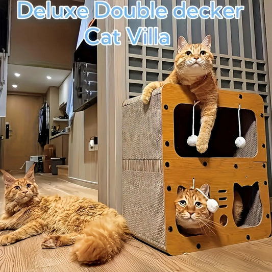 Cat Scratcher House Castle Double Layer