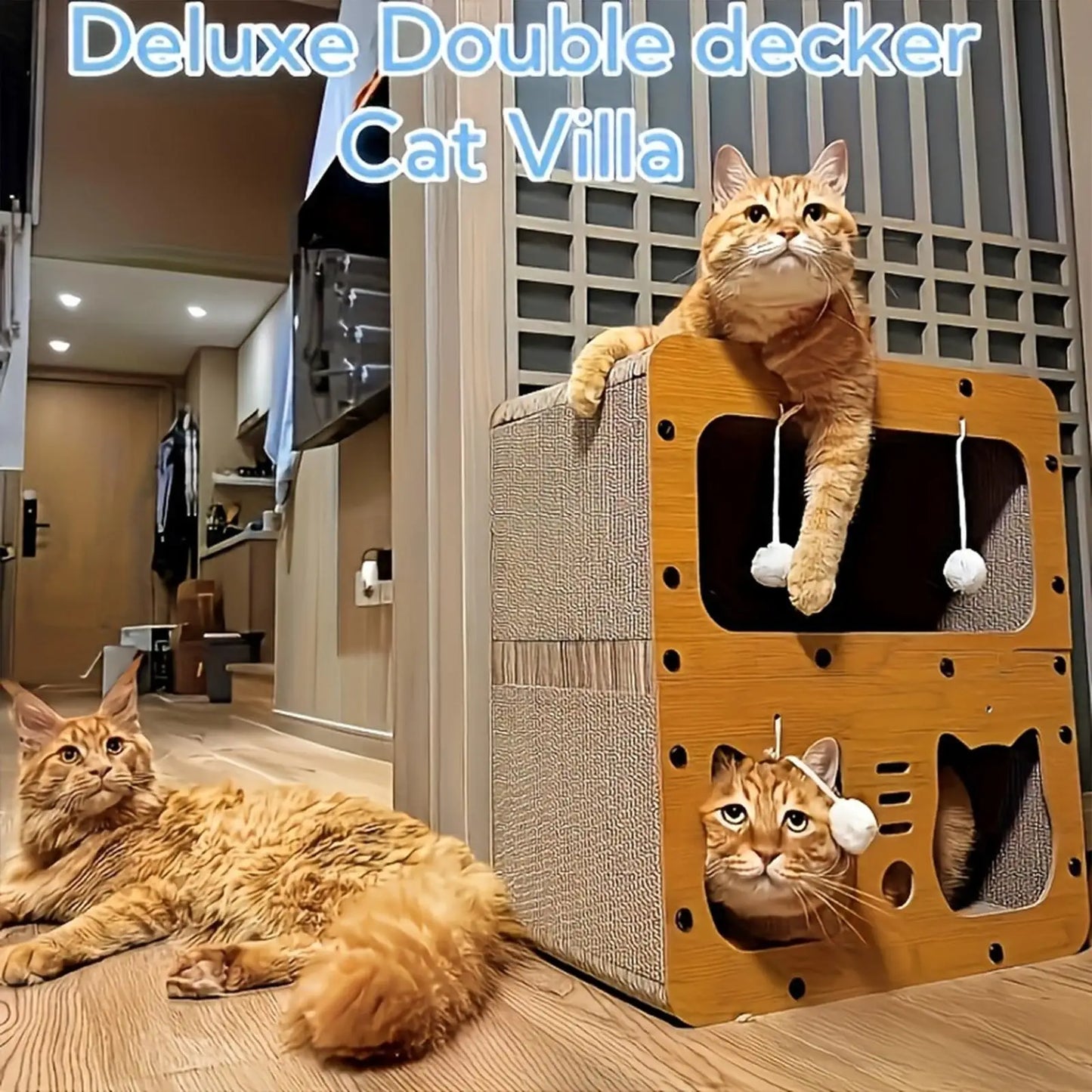 Cat Scratcher House Castle Double Layer