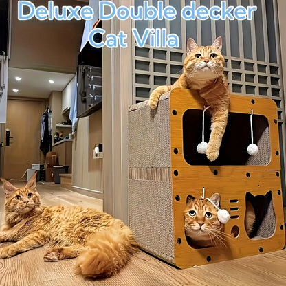 Cat Scratcher House Castle Double Layer