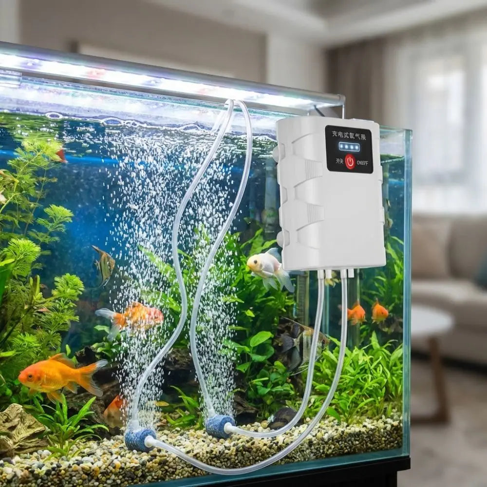 USB Rechargeable Aquarium Oxygen Pump