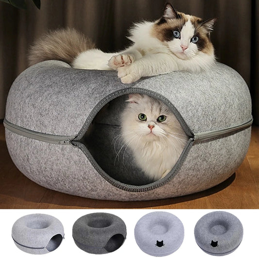 Interactive Round Small Cat Tunnel Nest