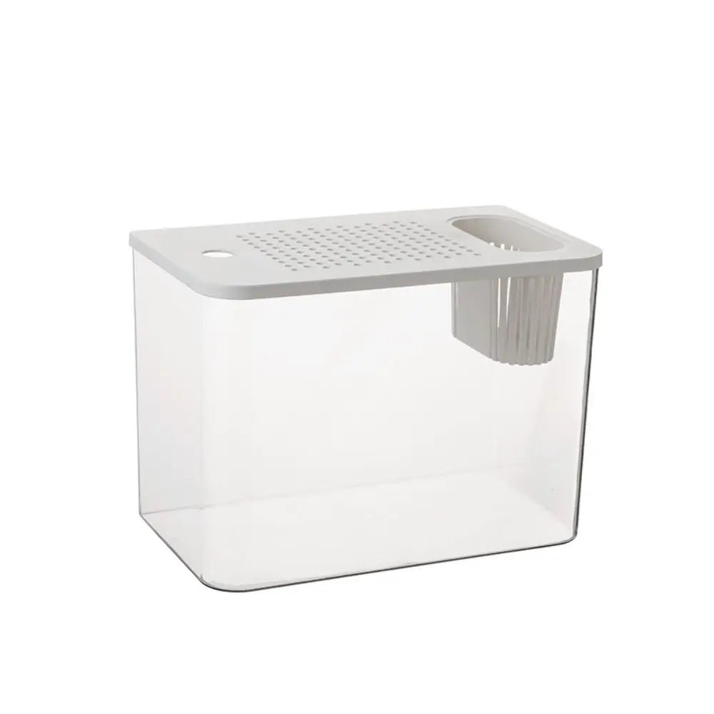PET+ABS Fish Tank New Transparent with Lid