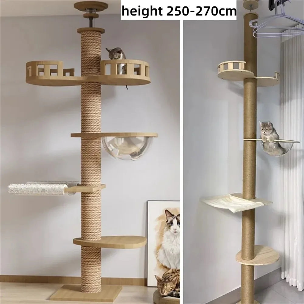 Adjustable Cat Tree House Cat Tower