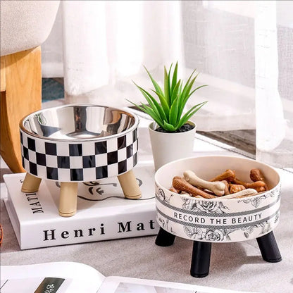 Stainless Steel Elevated Pet Bowls