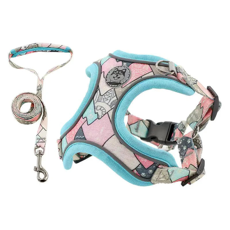 X-Shaped Harness and Leash Set