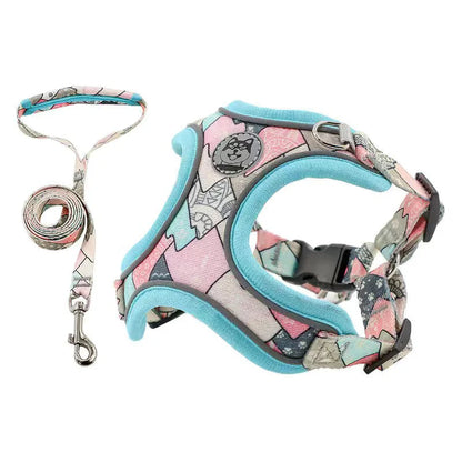 X-Shaped Harness and Leash Set