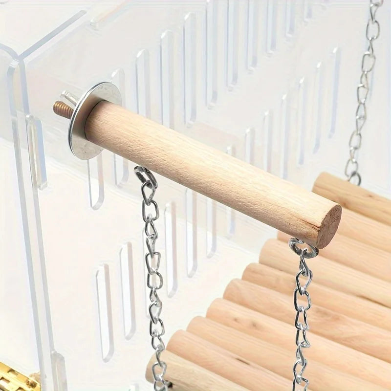 Exquisite Handmade Bird Swing & Perch