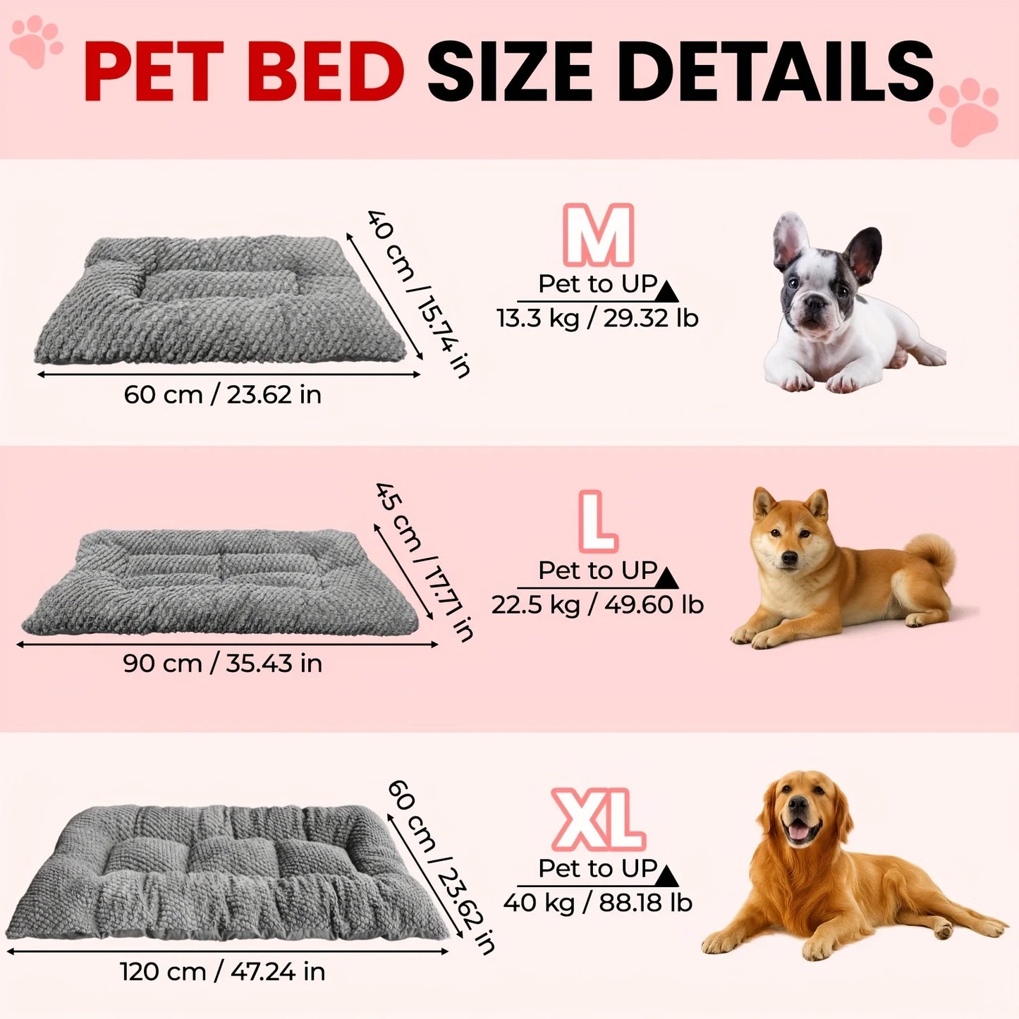 Extra-Large Plush Dog Crate Pad