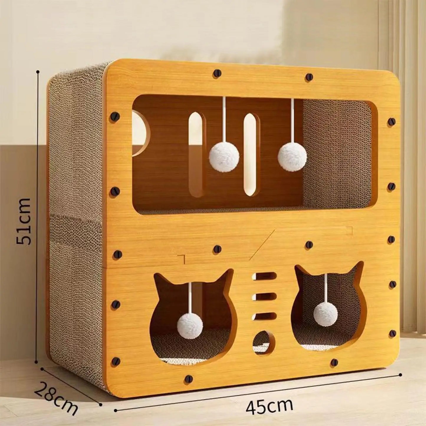 Cat Scratcher House Castle Double Layer