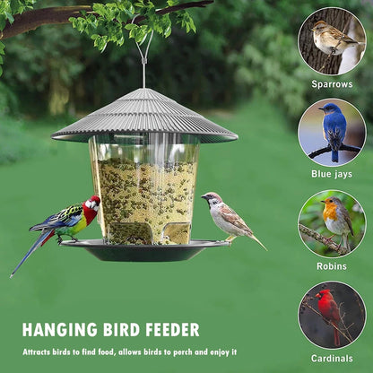 Outdoor Hanging Automatic Bird Feeder