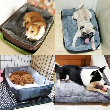 Soft Square Large Dog Bed