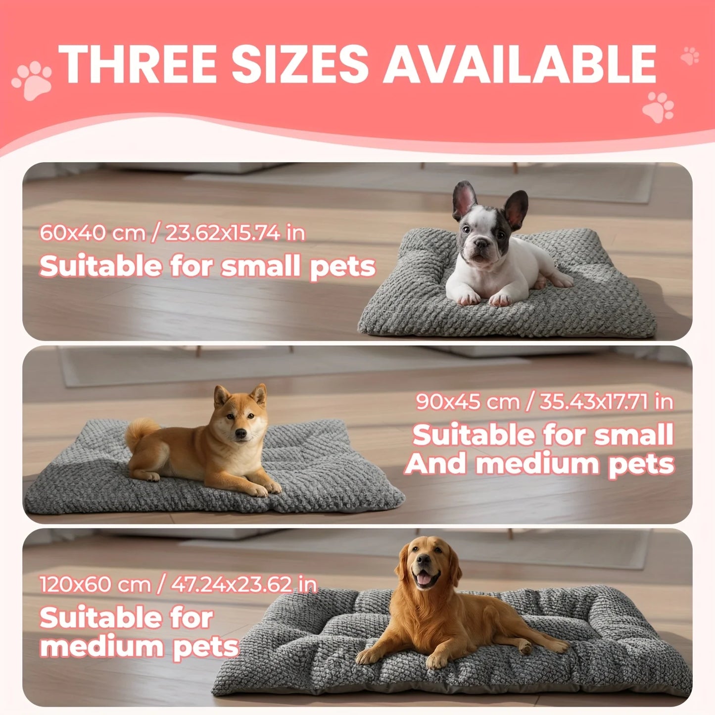 Extra-Large Plush Dog Crate Pad