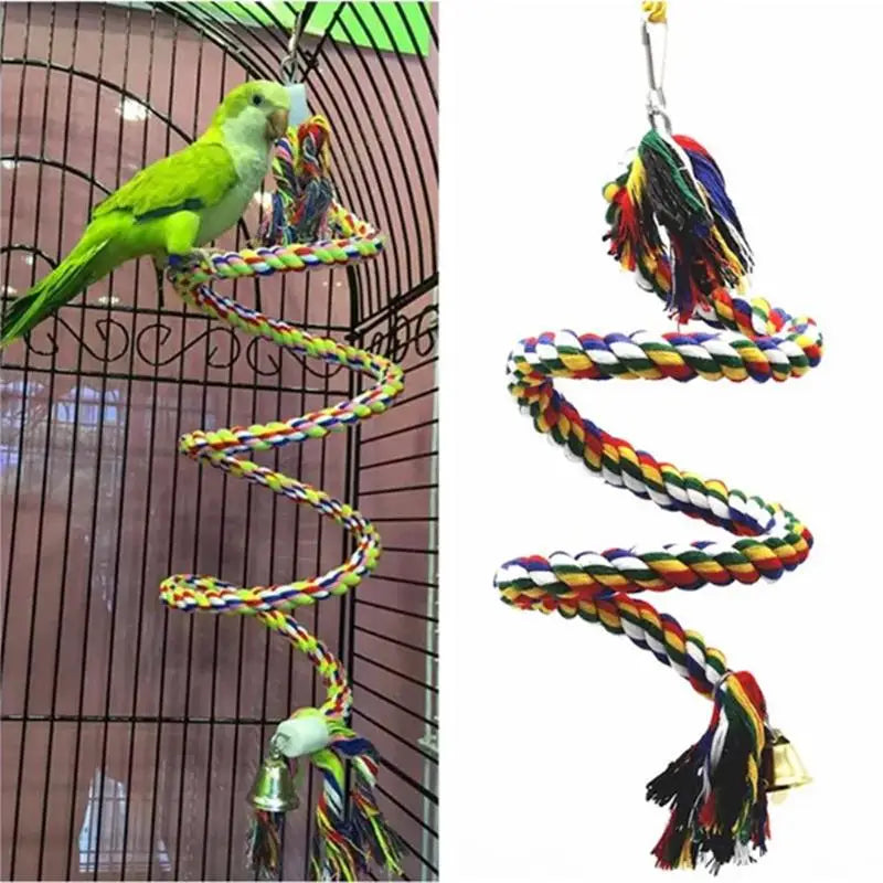 Braided Budgie Chew Bird Cage Cockatiel Toy