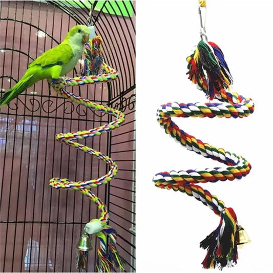 Braided Budgie Chew Bird Cage Cockatiel Toy