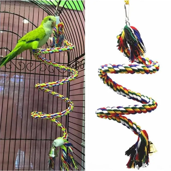 Braided Budgie Chew Bird Cage Cockatiel Toy