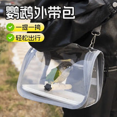 Creative Transparency Portable Travel Cage For Birds & Reptiles Scientific Ventilation Multi-purpose Travel Pet Handbag
