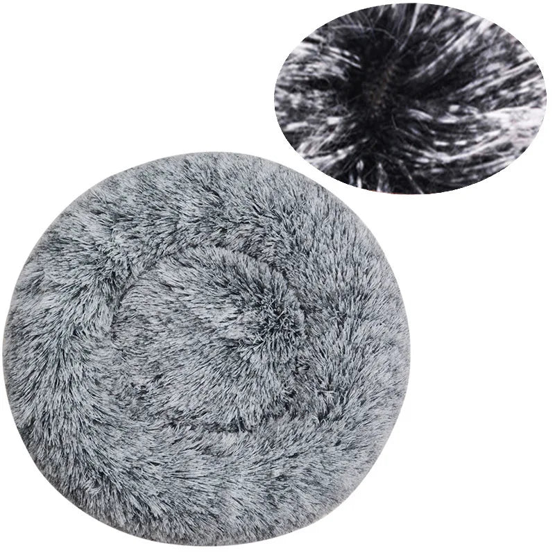 Winter Warm Round Dog Bed