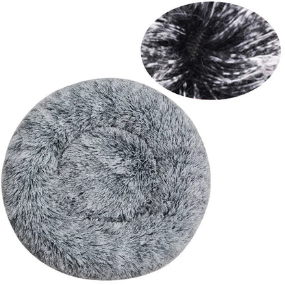 Winter Warm Round Dog Bed