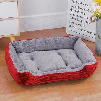 Soft Square Large Dog Bed