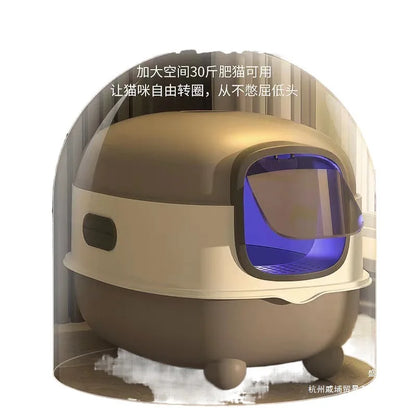 Automatic Self-Cleaning Fully Enclosed Smart Cat Litter Box