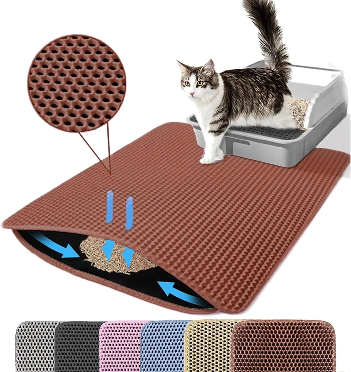 Double Layer Pet Non Slip Big Litter Box