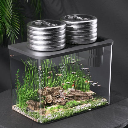 PET+ABS Fish Tank New Transparent with Lid