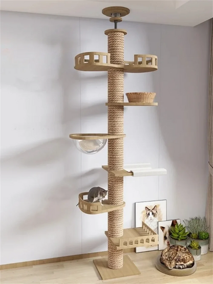 Adjustable Cat Tree House Cat Tower