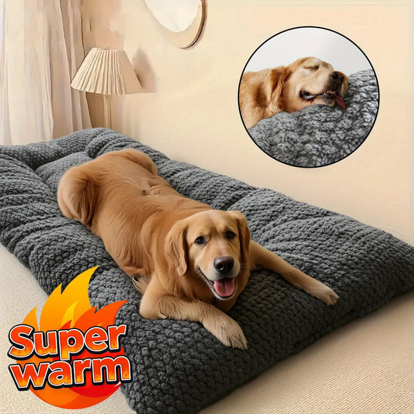 Extra-Large Plush Dog Crate Pad