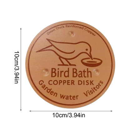 Bird Bath Copper Disk Water Fountain