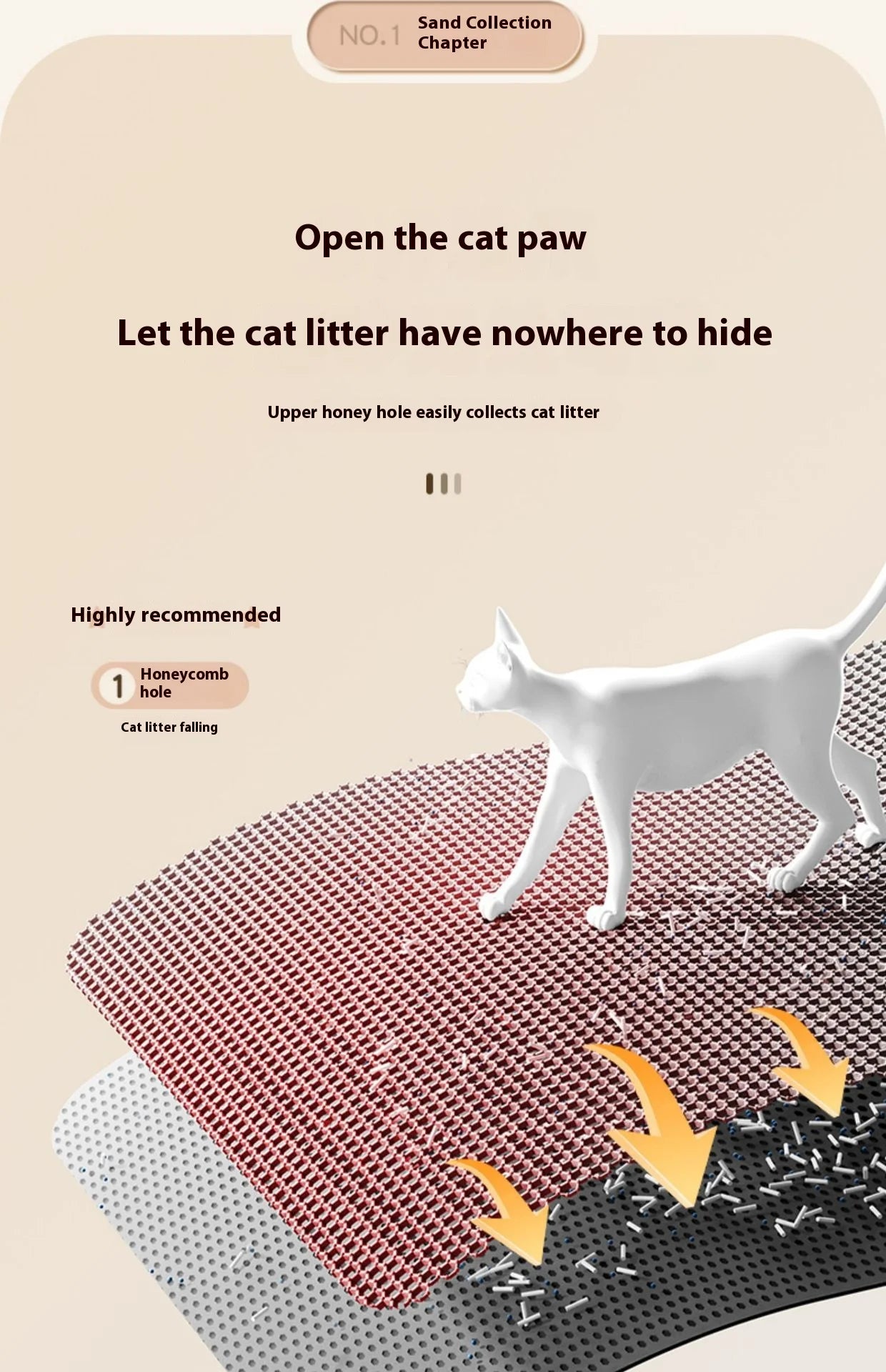 Cat Litter Mat 2-Layer Design