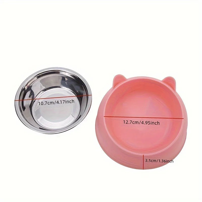 Elevated Stainless Steel Cat Bowl