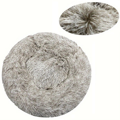 Winter Warm Round Dog Bed