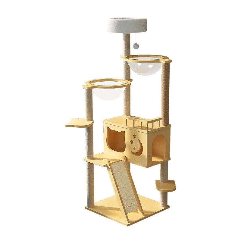 Large Solid Wood Cat Tree Tower