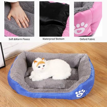 Soft Square Large Dog Bed
