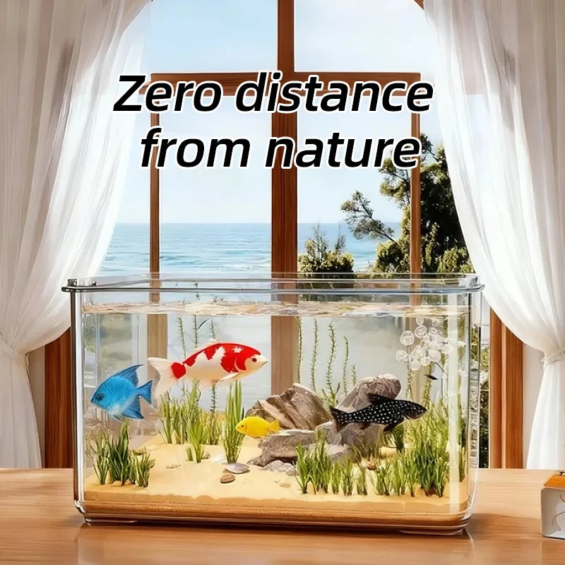Transparent Aquarium Creative Desktop Fish Tank