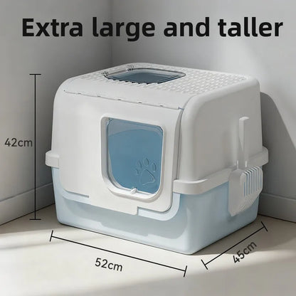 Fully Enclosed Self Cleaning Cat Litter Box