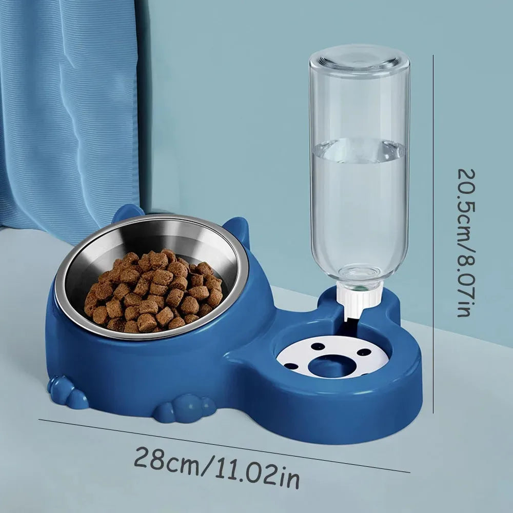 2-in-1 Stainless Steel Pet Bowl