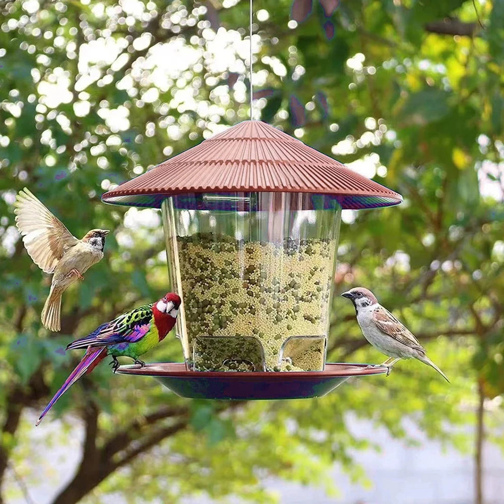 Outdoor Hanging Automatic Bird Feeder