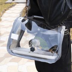 Creative Transparency Portable Travel Cage For Birds & Reptiles Scientific Ventilation Multi-purpose Travel Pet Handbag