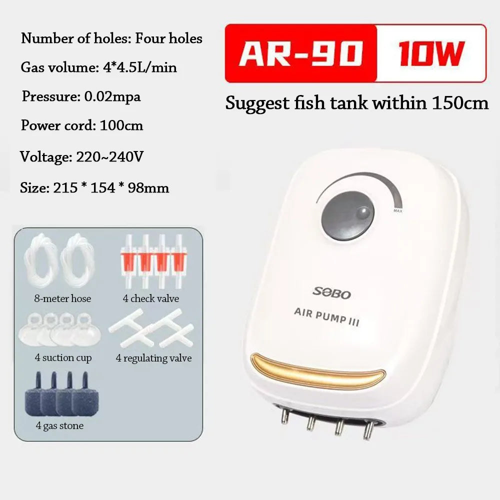 Ultra Silent Aquarium Air Pump