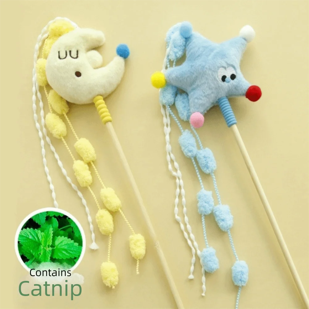 Funny Cartoon Stars Cat Teaser Stick