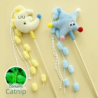 Funny Cartoon Stars Cat Teaser Stick