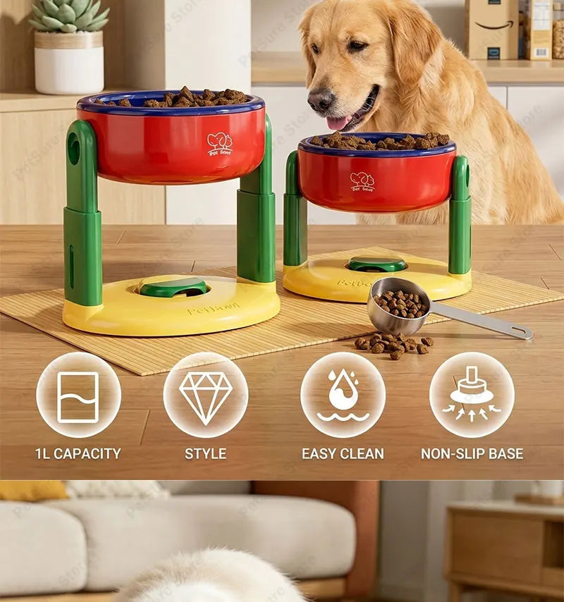 New Elevated Dog Bowl Adjustable