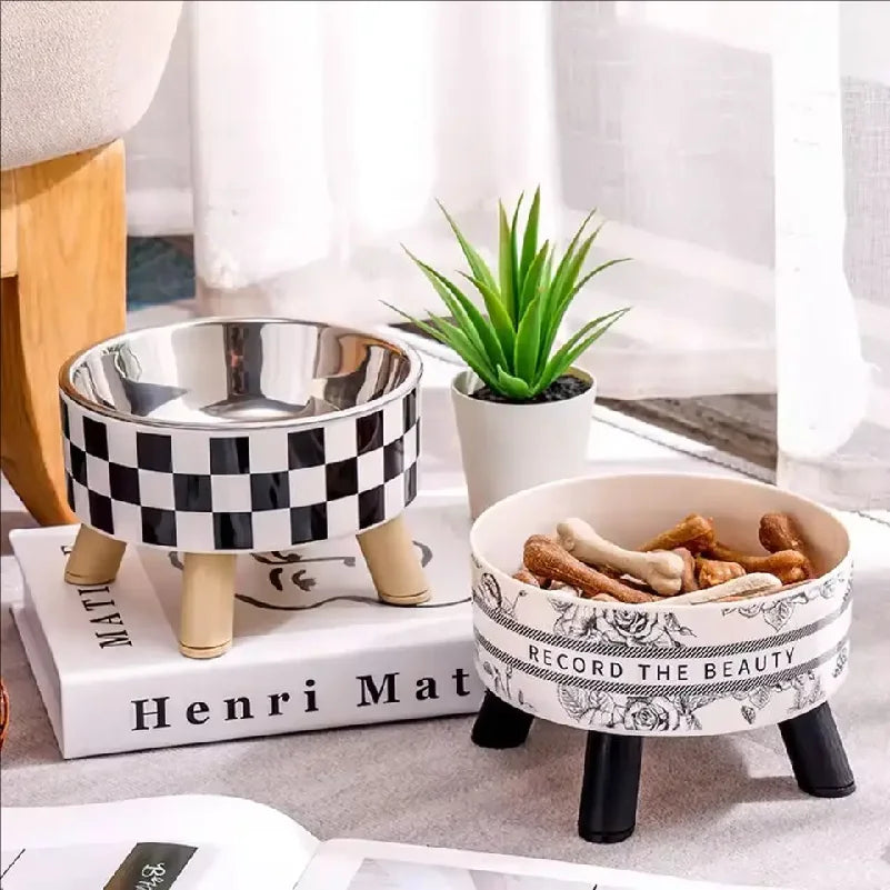 Stainless Steel Elevated Pet Bowls