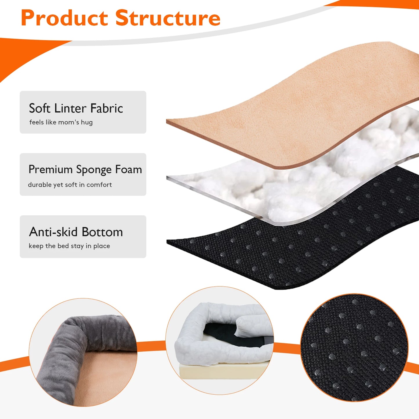 Large Dog Bed Soft