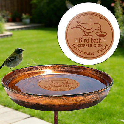 Bird Bath Copper Disk Water Fountain