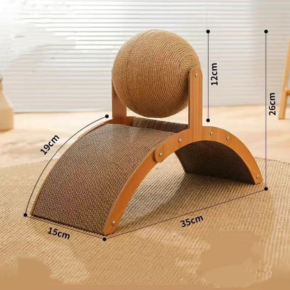 Wooden Cat Scratching Ball