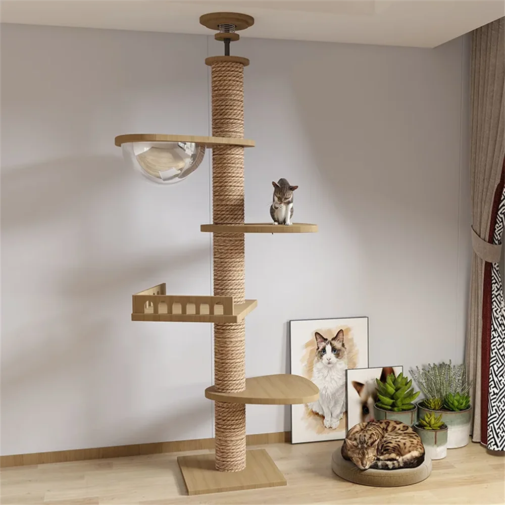 Adjustable Cat Tree House Cat Tower