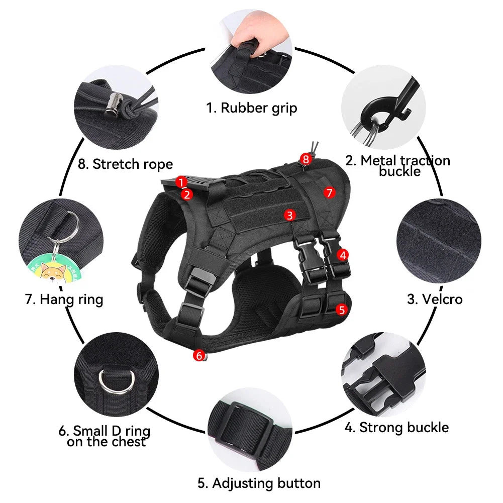 Harness And Collar For Medium Large Dogs