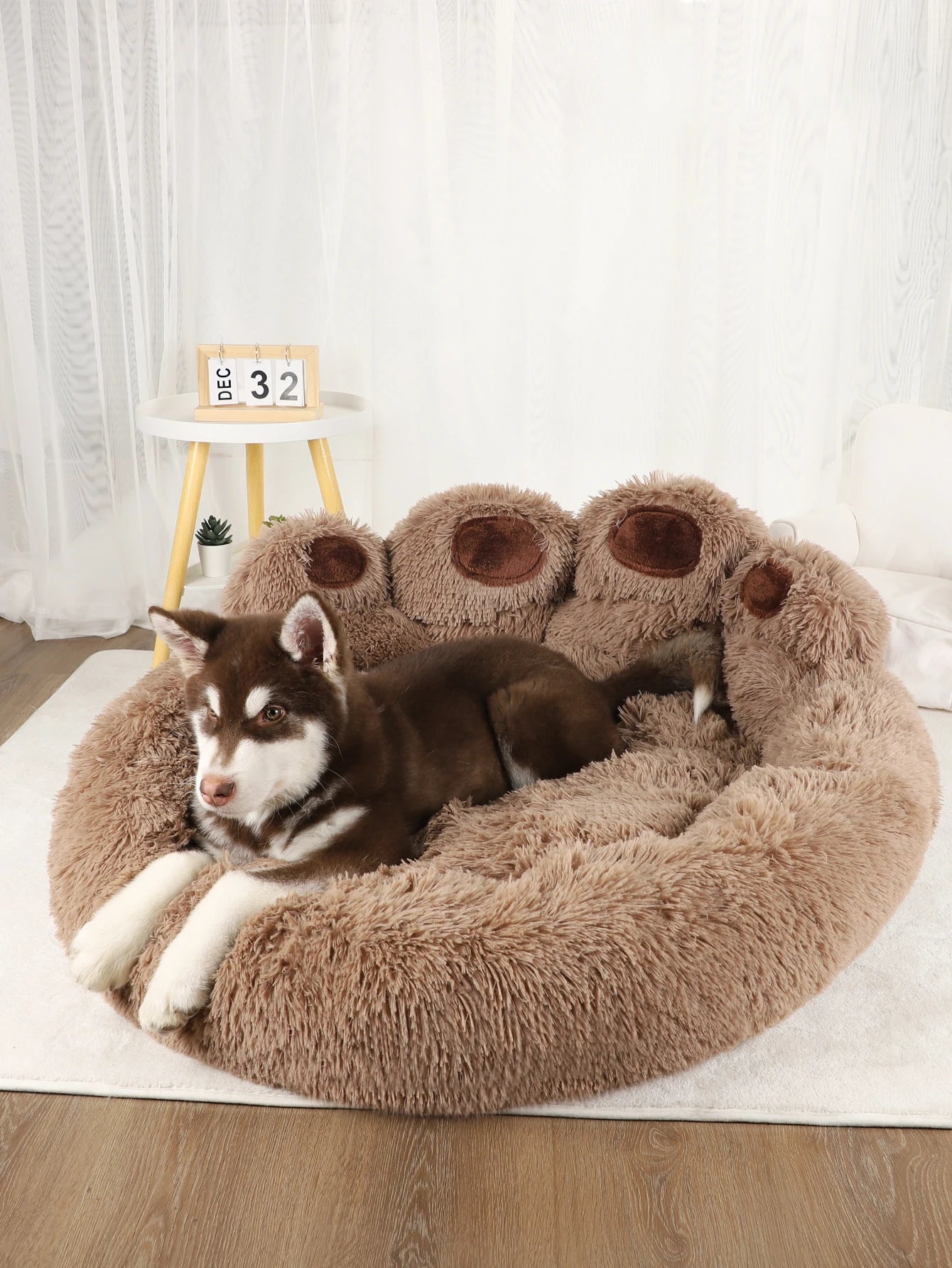 Winter Warm Fluffy Dog Bed